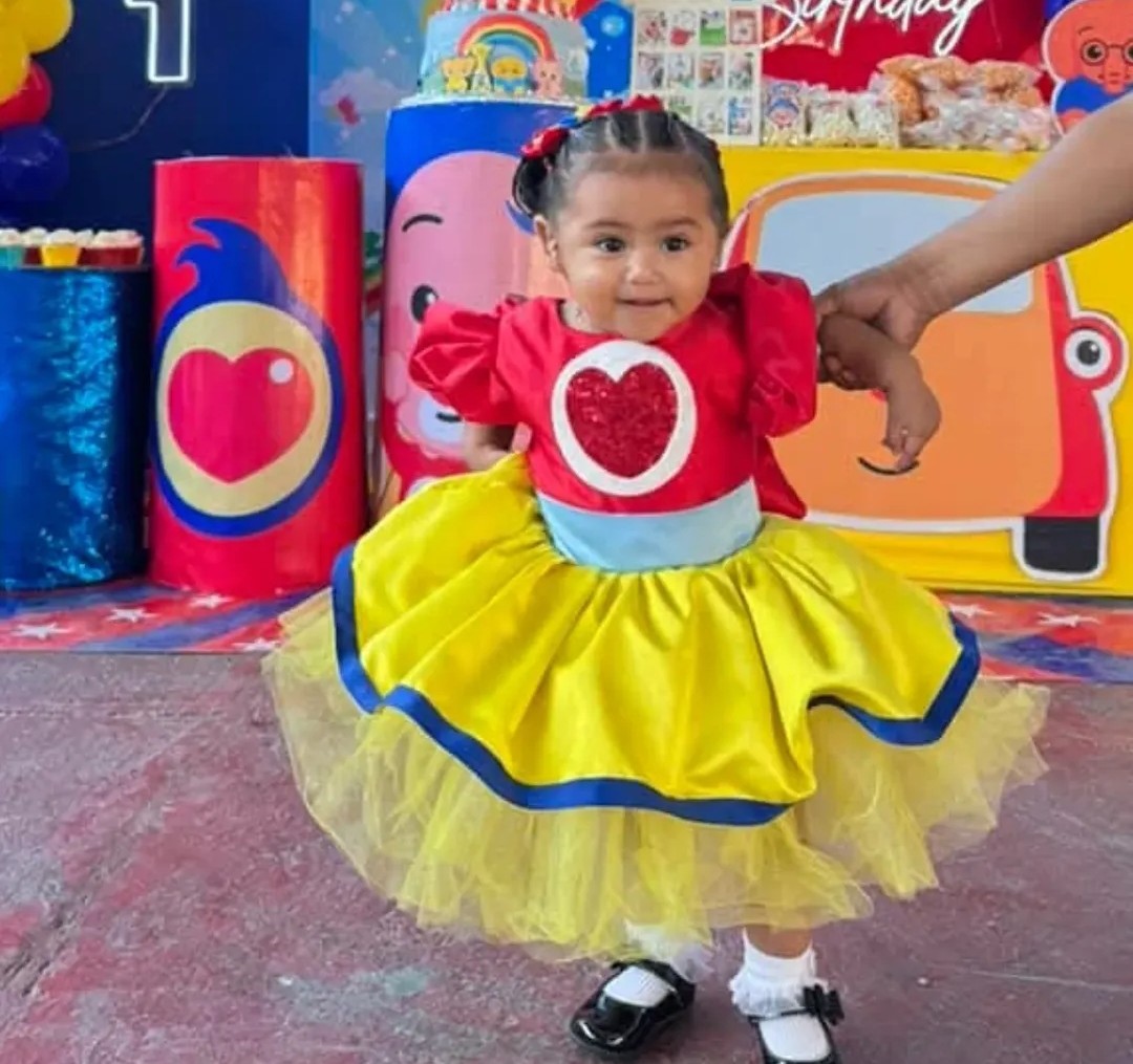 Vestido elegante de celebración para bebé, ropa tradicional México