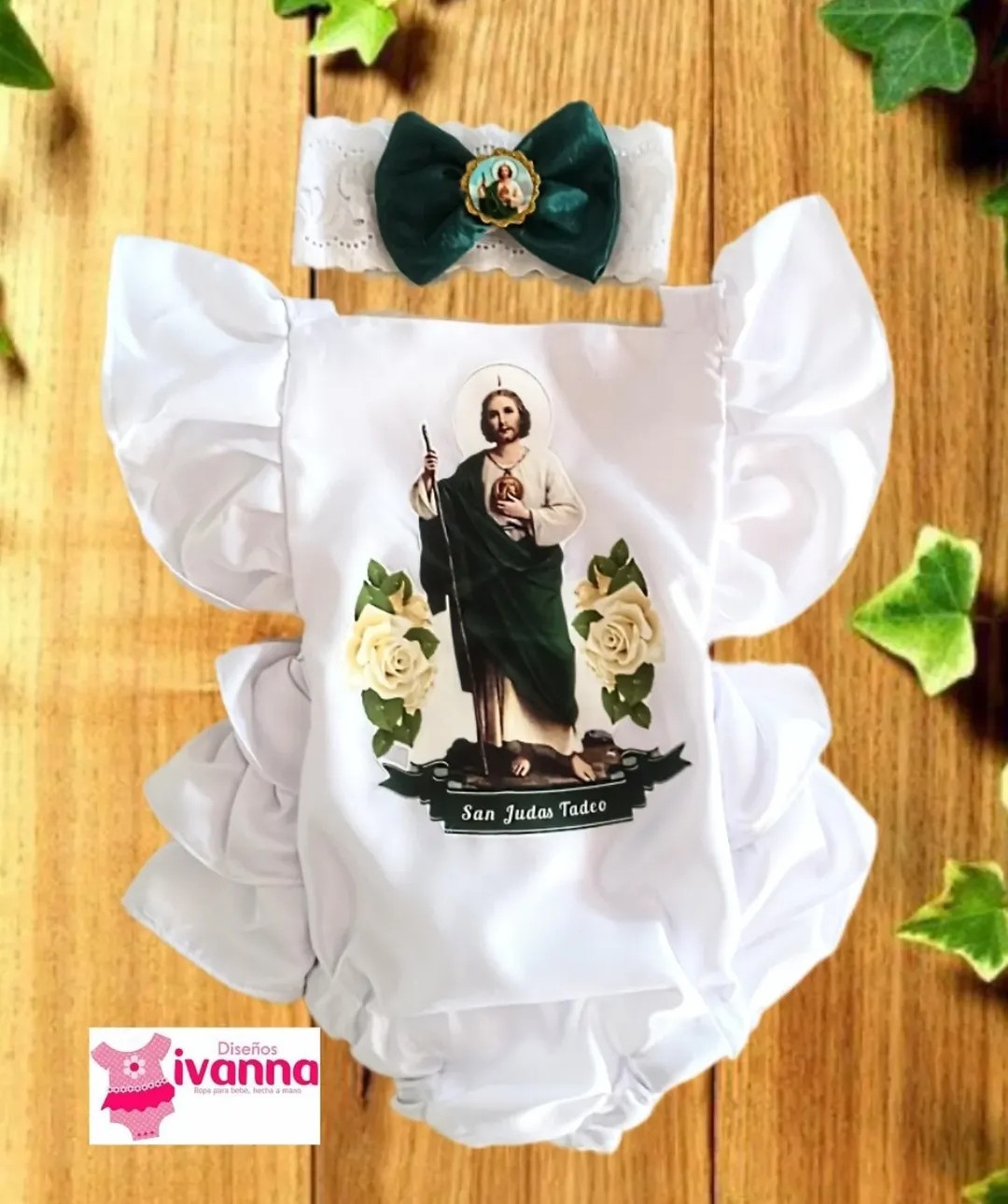 Traje religioso tradicional guadalupano para bebé, Zihuatanejo Guerrero