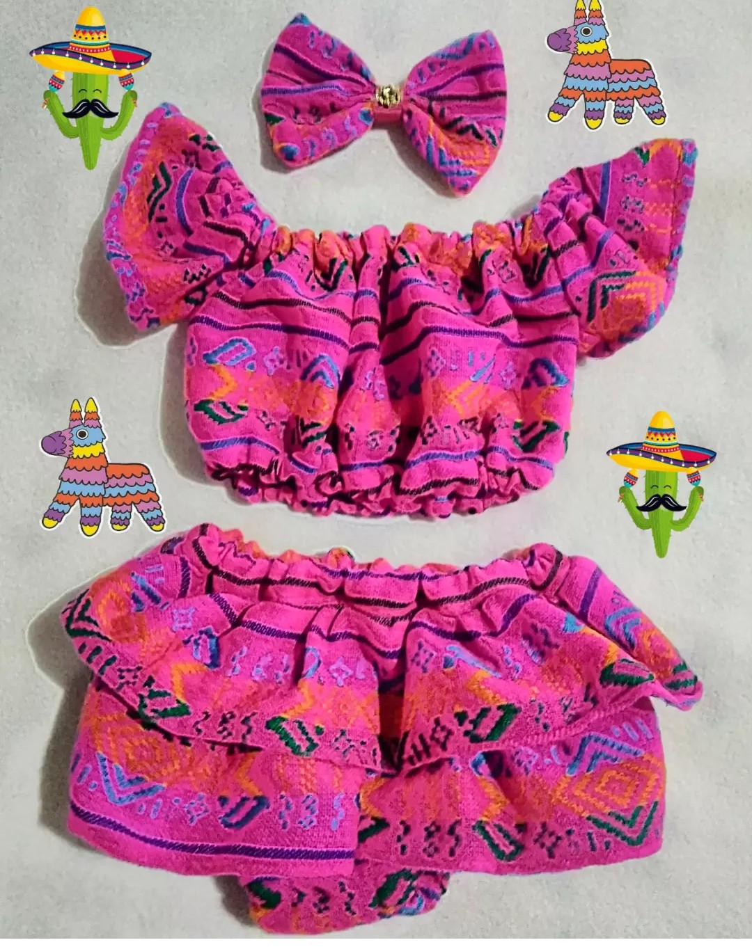 Outfit 15 de septiembre para bebé, ropa tradicional fiestas patrias México