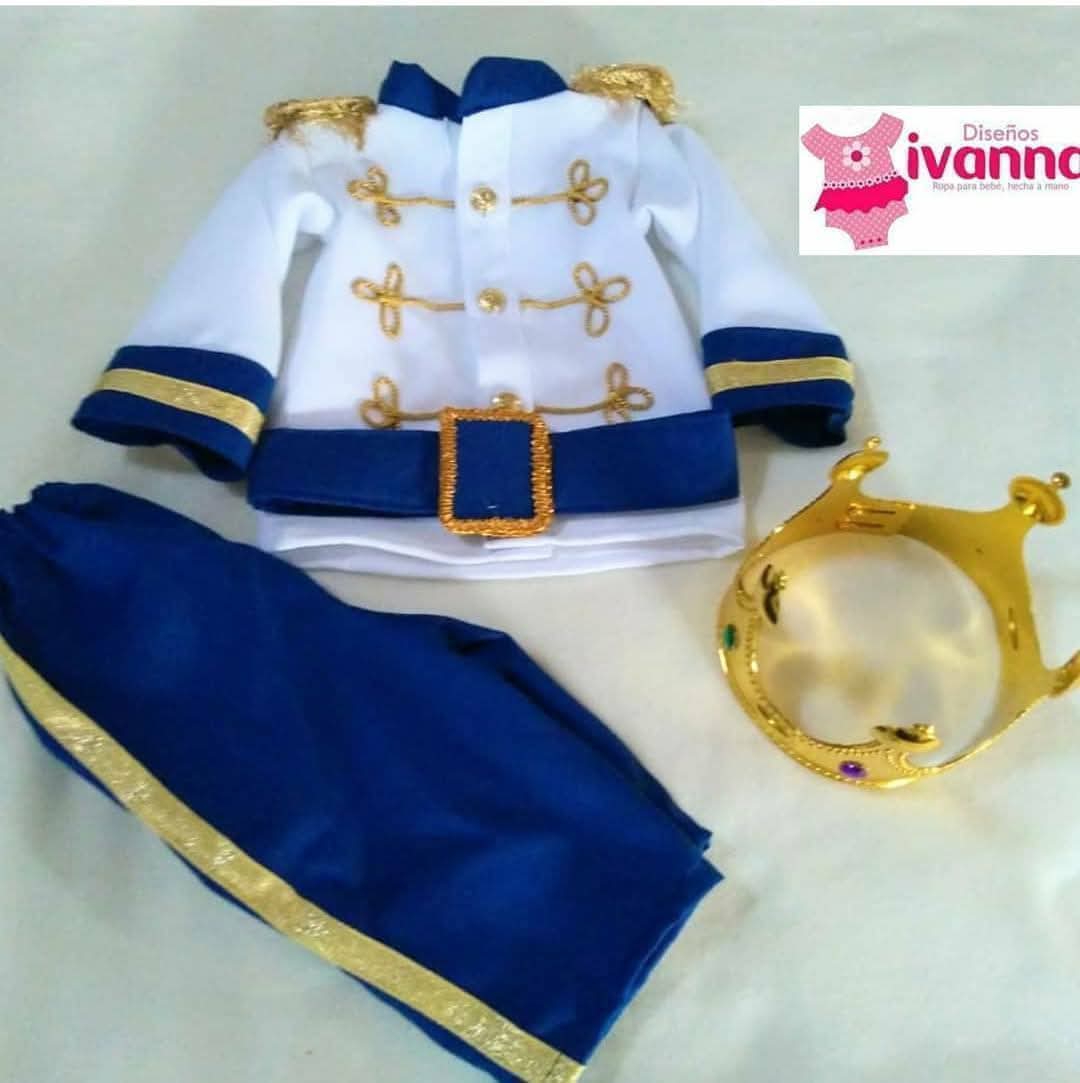 Traje de príncipe para bebé niño hecho a mano, Diseños Ivanna