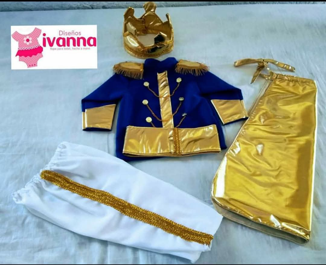 Conjunto de príncipe para bautizo bebé, ropa hecha a mano México